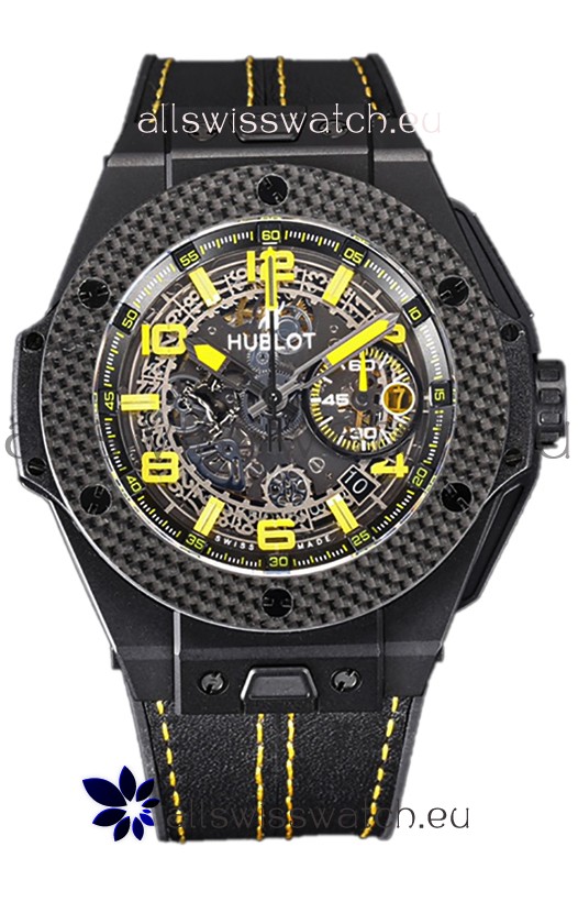 Hublot Big Bang F1 "King Carbon" Edition Chronograph Swiss Replica Watch 