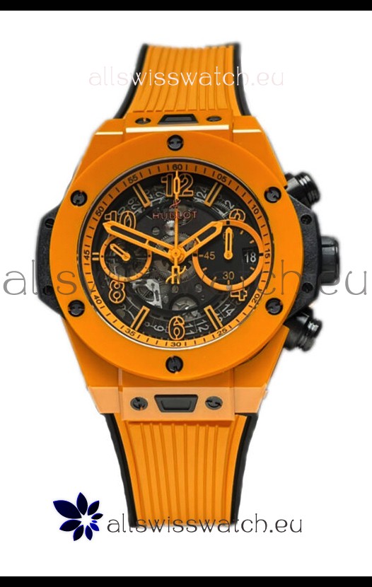 Hublot Spirit of Bang Orange Magic Edition Watch in Ceramic Casing - 42MM Swiss Replica