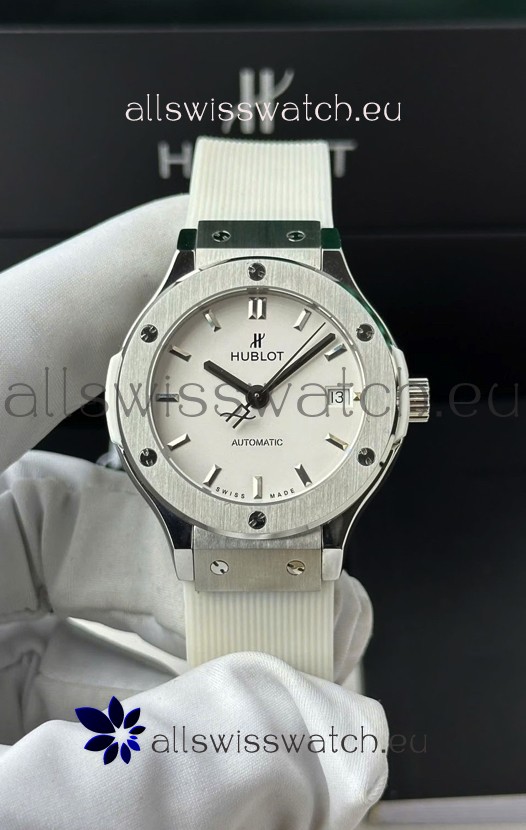Hublot Super Clone Classic Fusion Titanium 38MM 1:1 Mirror Replica Watch White Dial