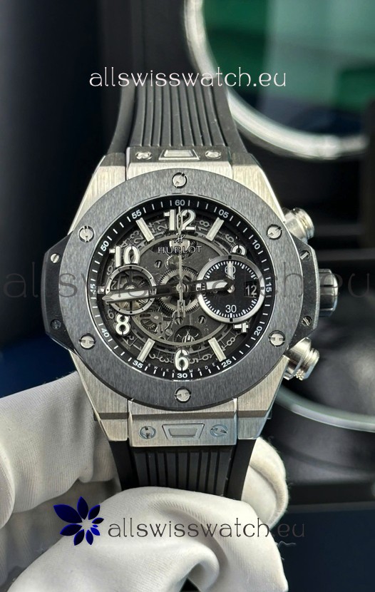 Hublot Super Clone Unico Titanium Watch in Ceramic Bezel 42MM 