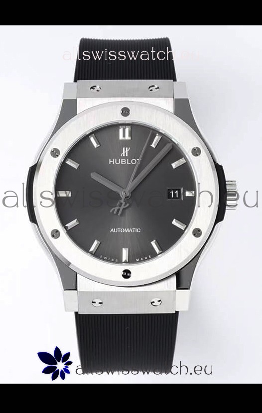 Hublot Classic Fusion Steel Grey Dial 42MM Swiss Replica Watch 1:1 Mirror Quality