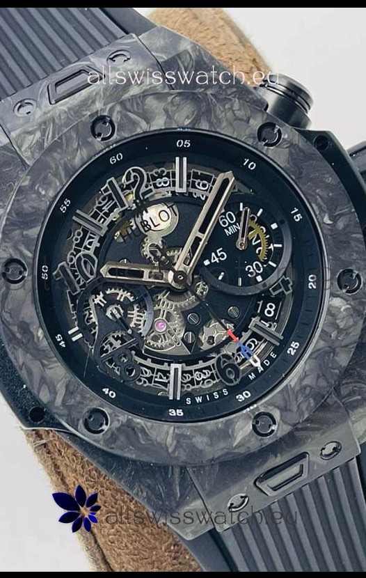 Hublot Big Bang Unico Black Carbon Las Vegas Boutique Edition Swiss Replica Watch 