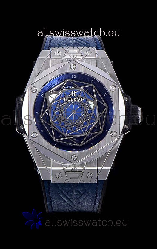 Hublot Big Bang One Click Sang Bleu 1:1 Mirror Replica in Stainless Steel Casing 45MM - Blue Dial