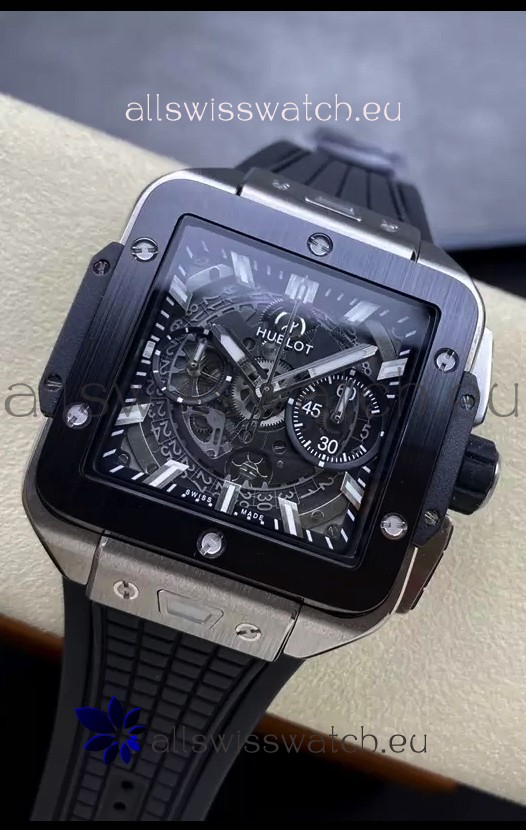 Hublot Square Bang Unico Titanium Chronograph Watch 1:1 Mirror Replica