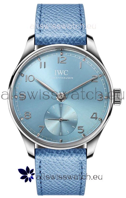 IWC Portugieser Automatic 40 IW358402 Blue Dial in White Gold 1:1 Mirror Replica Watch 
