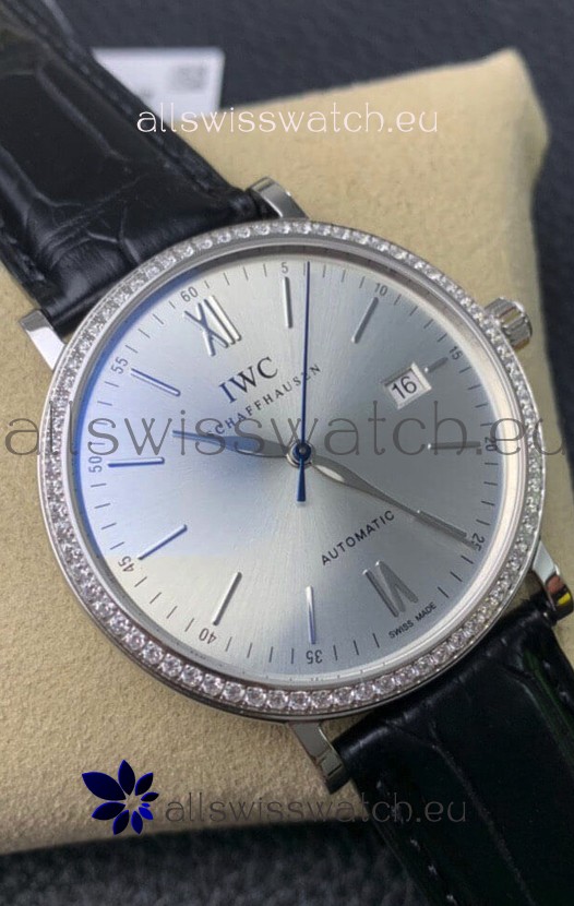 IWC Portofino Automatic 1:1 Mirror Quality Steel Dial 904L Steel Casing Swiss Replica Watch