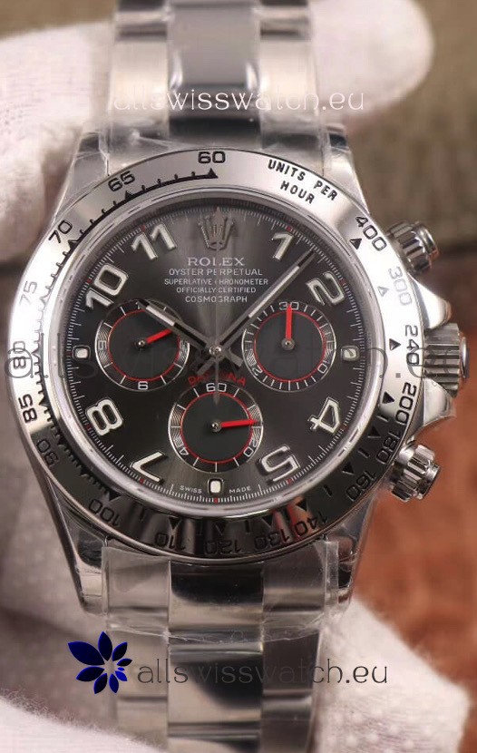 Rolex Cosmograph Daytona 116509 Dark Grey Dial Cal.4130 Movement - 904L Steel Watch