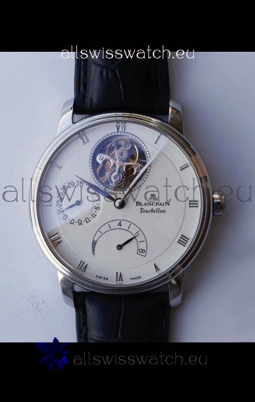 Blancpain Villeret 8 Jours Tourbillon Swiss Edition 1:1 Mirror Replica Watch - White Dial 