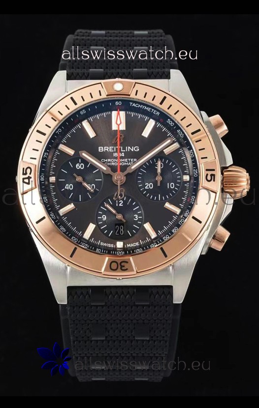 Breitling Chronomat B01 42 Edition Swiss 904L Steel Casing Brown Dial 1:1 Mirror Replica Watch