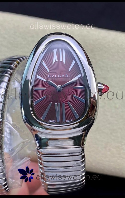 Bvlgari Serpenti Edition Stainless Steel Replica Watch in 1:1 Mirror Quality