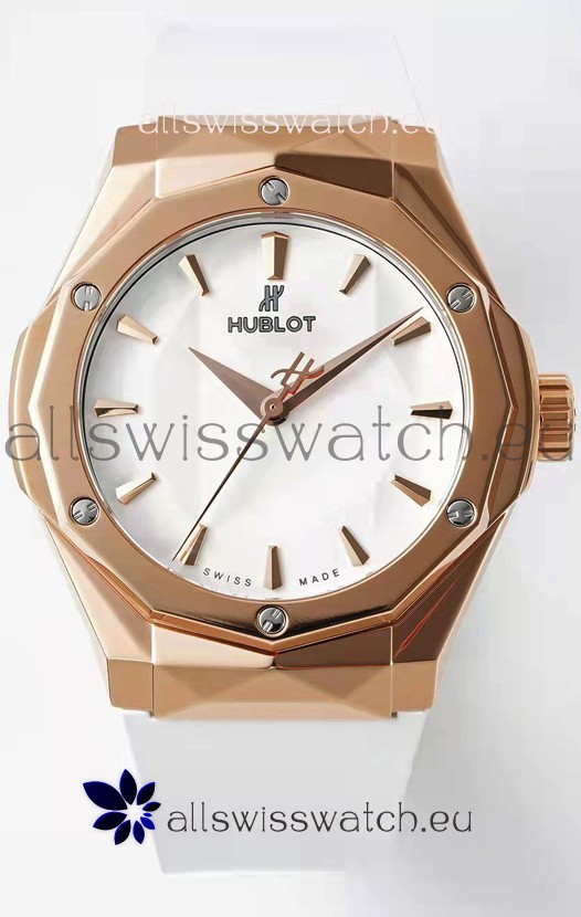 Hublot Classic Fusion Orlinski King Gold 40MM Edition White Dial Swiss Replica Watch