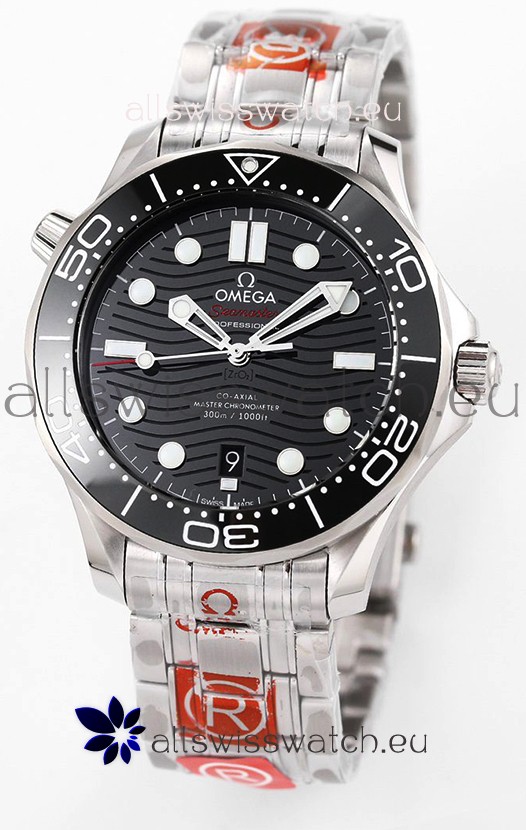 Omega Seamaster 300M Master Chronometer Black Swiss 904L Steel 1:1 Mirror Replica Watch