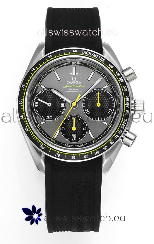 Omega Speedmaster Racing 904L Steel Chronograph 1:1 Mirror Replica in Grey Dial