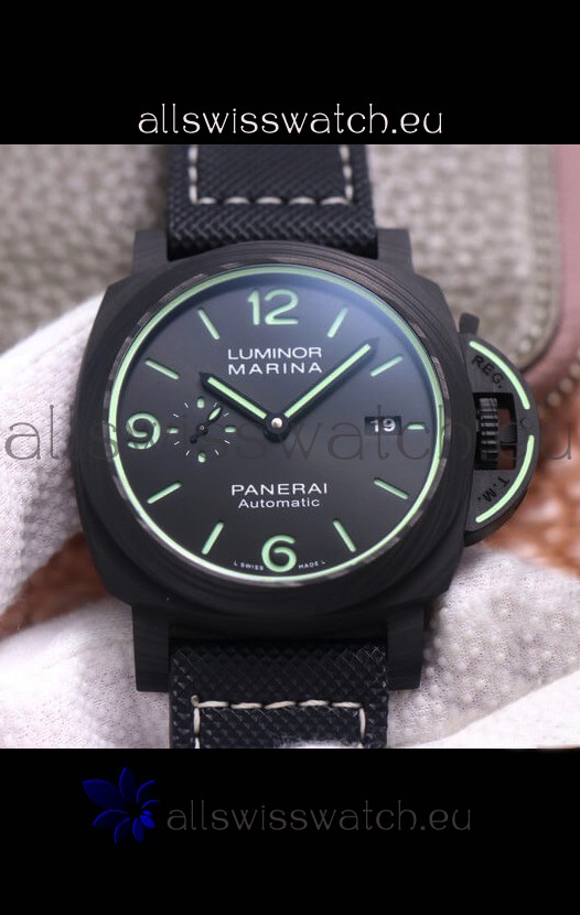 Panerai Luminor Marina PAM1118 Carbotech 1:1 Mirror Swiss Replica Watch 44MM