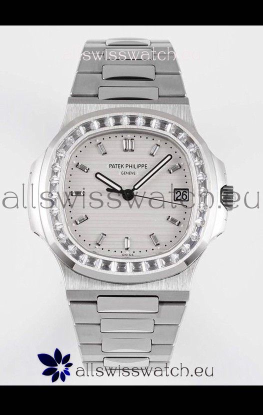 Patek Philippe Nautilus 5711/1A White Dial 1:1 Mirror Swiss Replica Watch in 904L Steel 