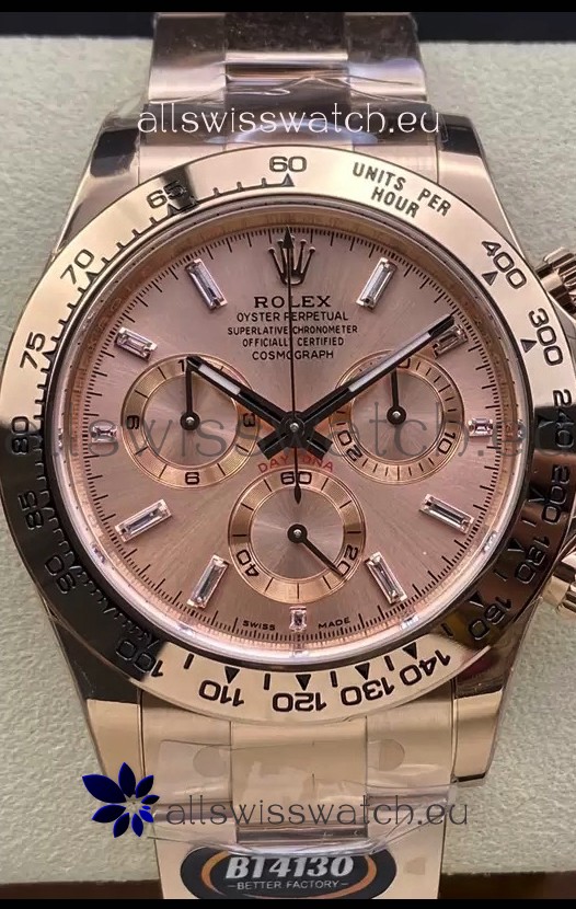 Rolex Cosmograph Daytona M116505 Rose Gold Original Cal.4130 Movement - 904L Steel Watch