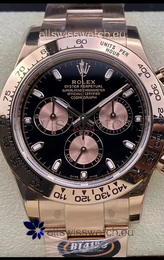 Rolex Cosmograph Daytona M116505 Rose Gold Original Cal.4130 Movement - 904L Steel Watch