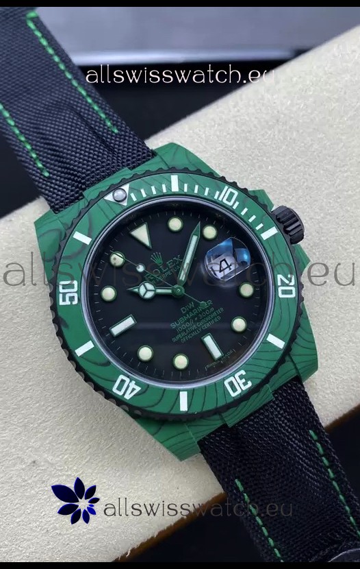 Rolex Submariner DiW Carbon Fiber Edition Swiss Replica Watch - 1:1 Mirror Replica