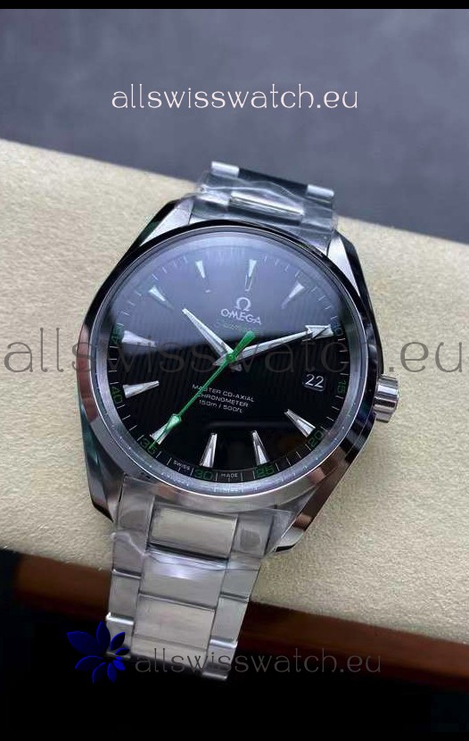 Omega Aqua Terra 150M Black Dial 904L Steel Casing Green Hand 1:1 Mirror Replica 41MM 