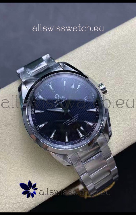 Omega Aqua Terra 150M Blue Dial 904L Steel Casing Blue Dial 1:1 Mirror Replica 41MM 