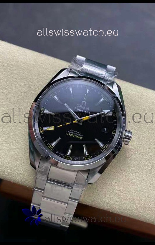 Omega Aqua Terra 150M Black Dial 904L Steel Casing Colored Hand 1:1 Mirror Replica 41MM 