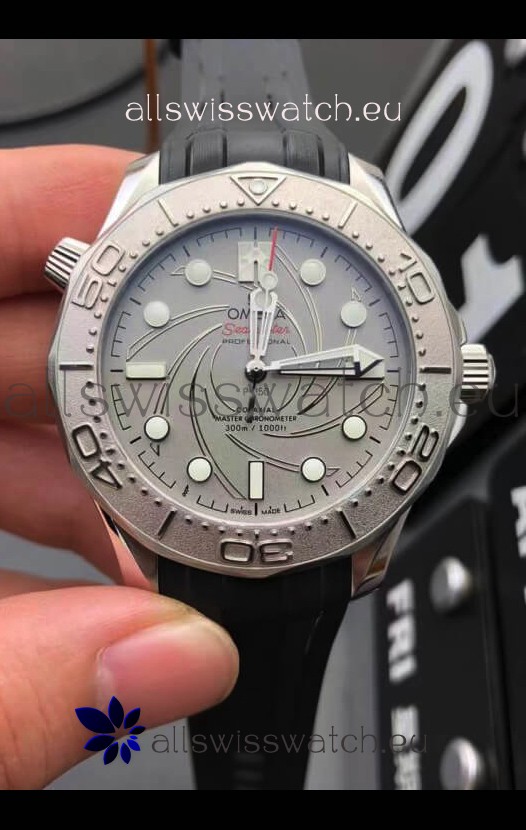 Omega Seamaster 300M Co-Axial Master Chronometer Grey Dial Titanium Bezel - 1:1 Mirror Replica