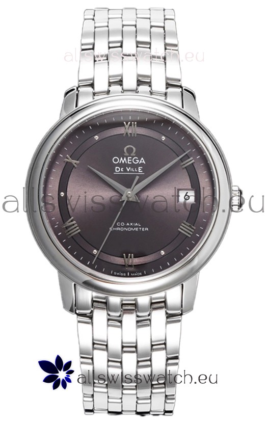 Omega De Ville Co-Axial Chronometer 36.8MM Swiss Replica Watch in Grey Dial 