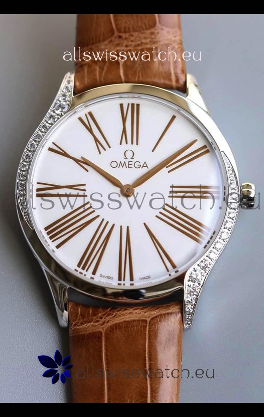 Omega De Ville Tresor Edition Swiss Quartz Watch 36MM Steel Casing White Dial