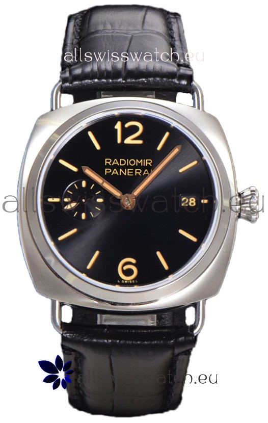 Panerai Radiomir PAM1294 Quaranta 40MM 904L Steel Black Dial Watch in 1:1 Mirror Replica 