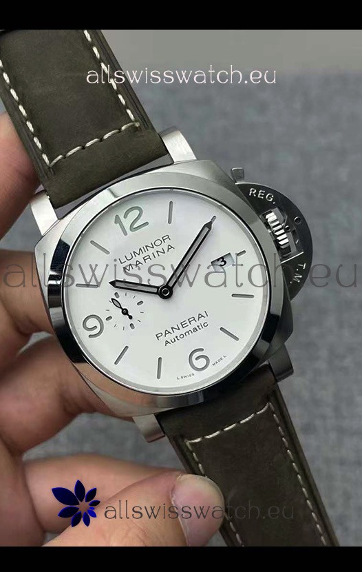 Panerai Luminor Marina PAM1314 1:1 Mirror Swiss Replica Watch in White Dial 