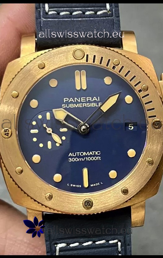 Panerai Submersible PAM01074 Blue Abisso Edition 1:1 Mirror Replica Watch in Blue Dial 42MM