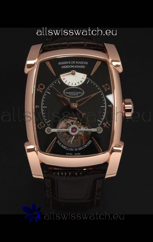 Parmigiani Fleurier Kalpa XL Rose Gold 1:1 Genuine Tourbillon Swiss Replica Watch 