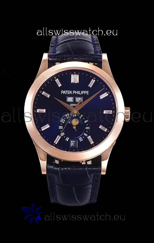 Patek Philippe Annual Calendar 5396R-012 Complications Swiss Replica Watch in Blue Dial 