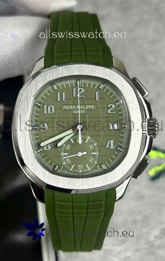 Patek Philippe Aquanaut 5968A Green Dial Chronograph 1:1 Mirror Replica Watch
