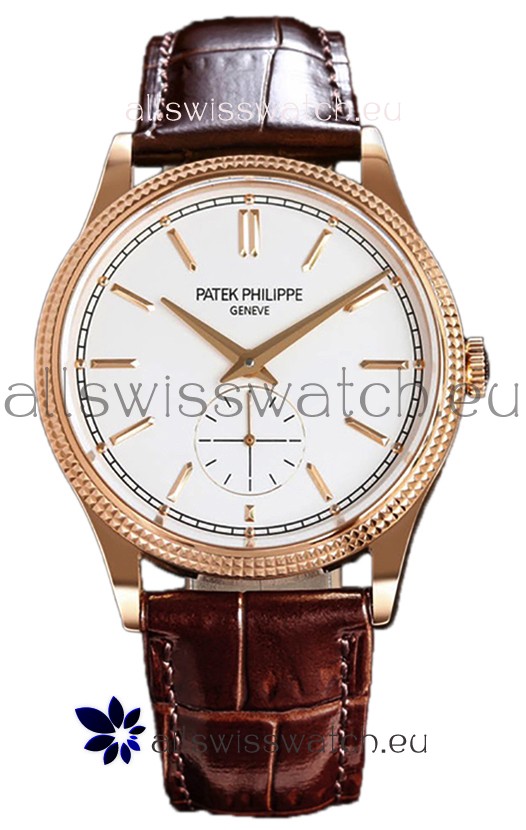 Patek Philippe Calatrava 6119R Rose Gold Casing Watch 1:1 Mirror Replica Watch 