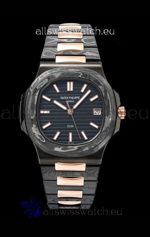 Patek Philippe Nautilus 5711 DiW Edition Ceramic/Carbon 1:1 Mirror Swiss Replica Watch