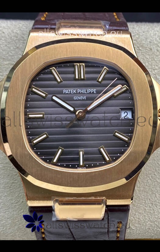 Patek Philippe Nautilus 5711R 904L Steel 2023 Updated Mirror Replica Watch - Grey Dial