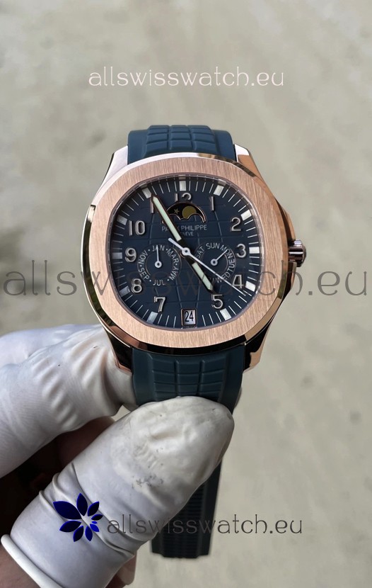 Patek Philippe Super Clone Aquanaut 5261R Swiss Replica in Rose Gold - 1:1 Mirror Edition