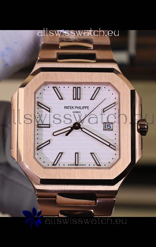 Patek Philippe Cubitus 5821 Rose Gold White Dial Swiss Replica Watch