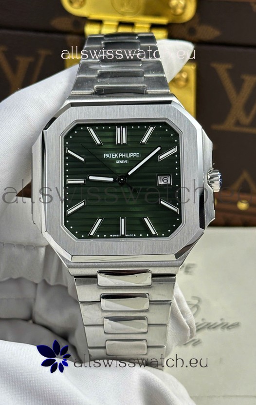Patek Philippe Cubitus 5821 904L Steel Casing Green Dial Swiss Replica Watch 
