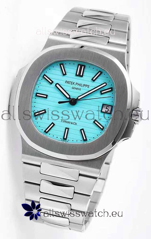 Patek Philippe Nautilus 5711 Tiffany Edition 1:1 Mirror Watch in Green Dial 904L Steel 