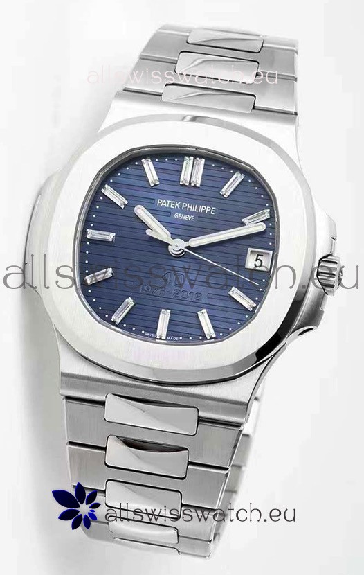 Patek Philippe Nautilus 5711 50th Anniverasy Edition 1:1 Mirror Watch in Blue Dial 904L Steel 