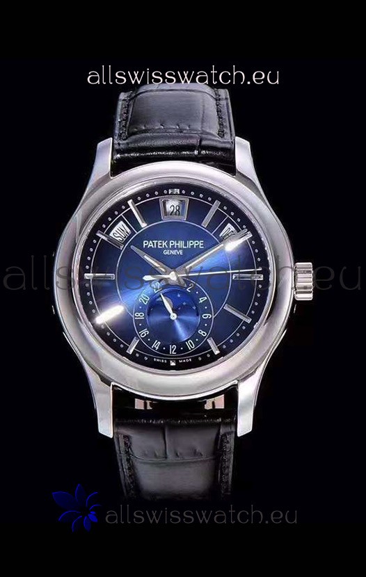 Patek Philippe 5205-001 Complications MoonPhase 1:1 Mirror Swiss Replica Watch Blue Dial