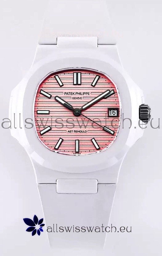 Patek Philippe Nautilus 5711 AET Remould Spiaggia Rosa Edition Swiss Replica Watch 