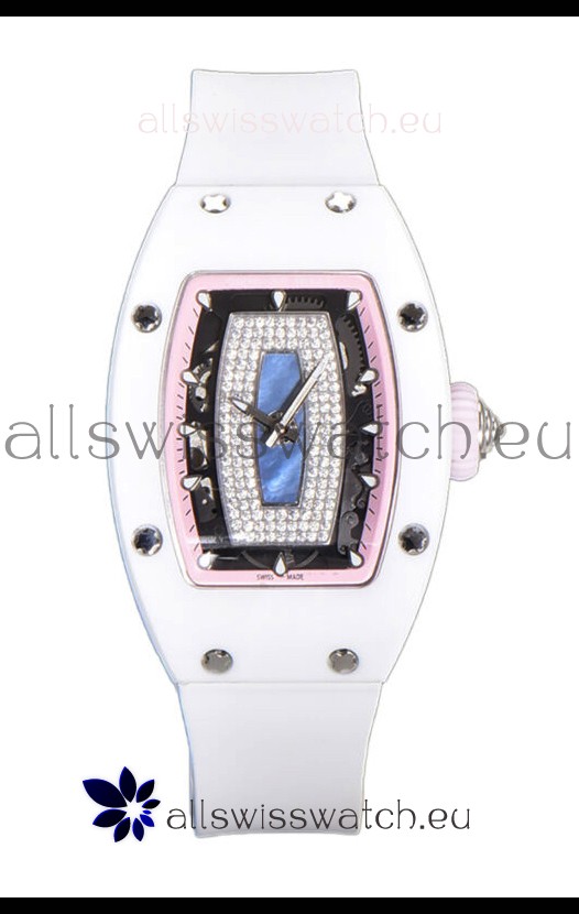 Richard Mille RM007 White Ceramic Pearl Dial Automatic Superclone Swiss Replica Watch