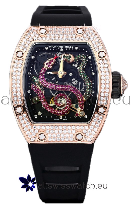 Richard Mille RM26-01 Serpent Dial Rose Gold Plated Watch in Swiss Automatic Movement