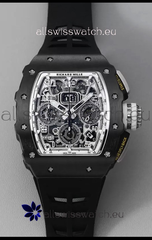 Richard Mille RM11-03 Titanium/Black Ceramic 1:1 Mirror Quality Swiss Replica Watch
