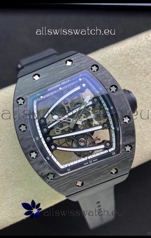 Richard Mille RM59-01 Genuine Tourbillon Movement in Black NTPT Carbon Casing