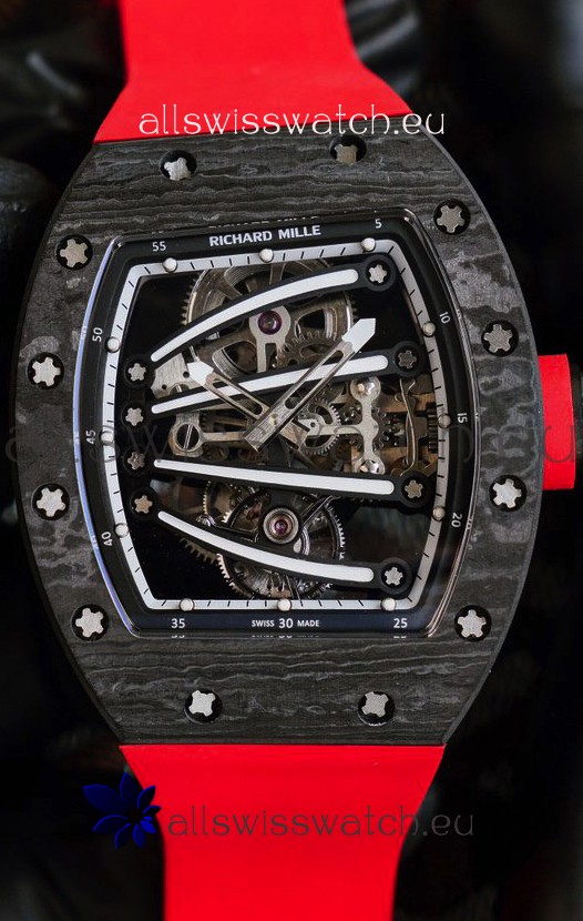 Richard Mille RM59-01 Genuine Tourbillon Movement in Black NTPT Carbon Casing