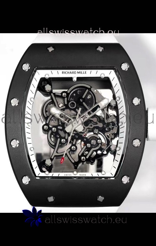 Richard Mille Super Clone RM055 Ceramic Casing with Genuine Tourbillon Watch 